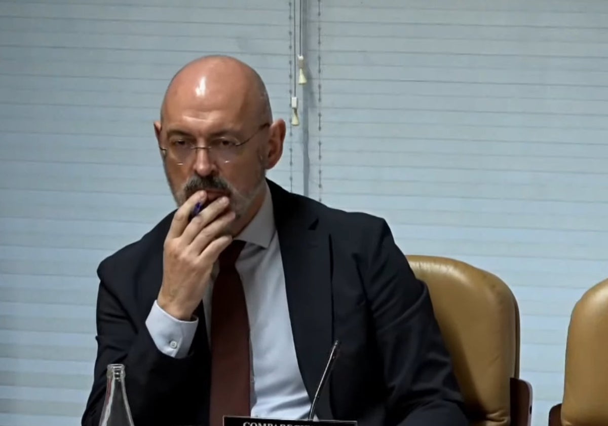 Joaquín Goyache en la comisión de investigación de este miércoles