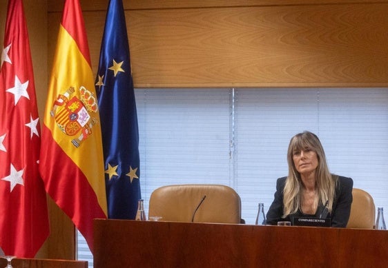 Begoña Gómez, en la comparecencia.