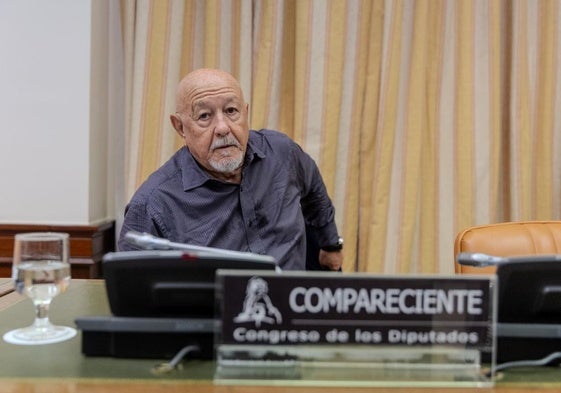 Marcelino Martín Blas, durante su comparecencia en el Congreso.