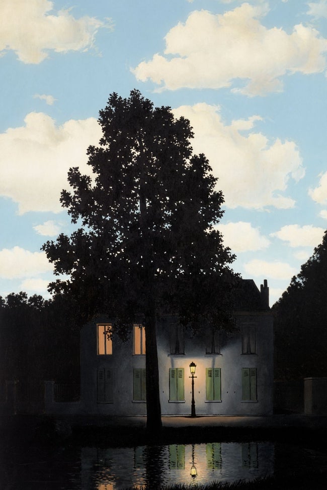 La obra del pintor belga René Magritte, de su serie 'El imperio de las luces',