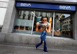 Vista de una oficina del BBVA.