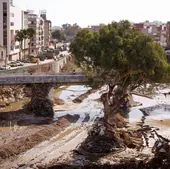 Imagen de uno de los puentes que cruza el Barranco del Poyo en Paiporta.