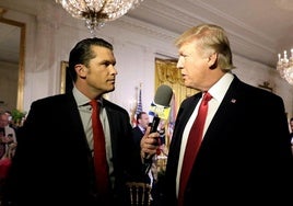 Hegseth, que entrevistó a Trump en la Casa Blanca en el anterior mandato, será ahora secretario de Defensa.