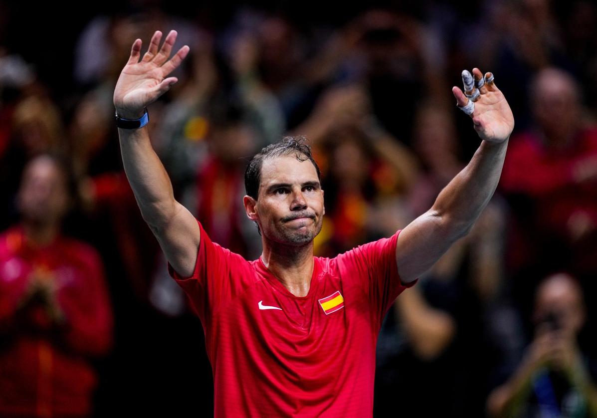 Rafa Nadal, tras jugar su último partido.