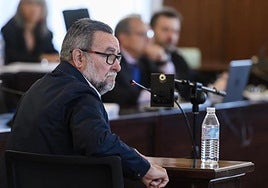 Francisco Fernández, durante su declaración en la Audiencia Provincial de Sevilla.