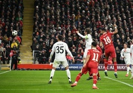 Así hemos narrado la derrota del Real Madrid en Anfield