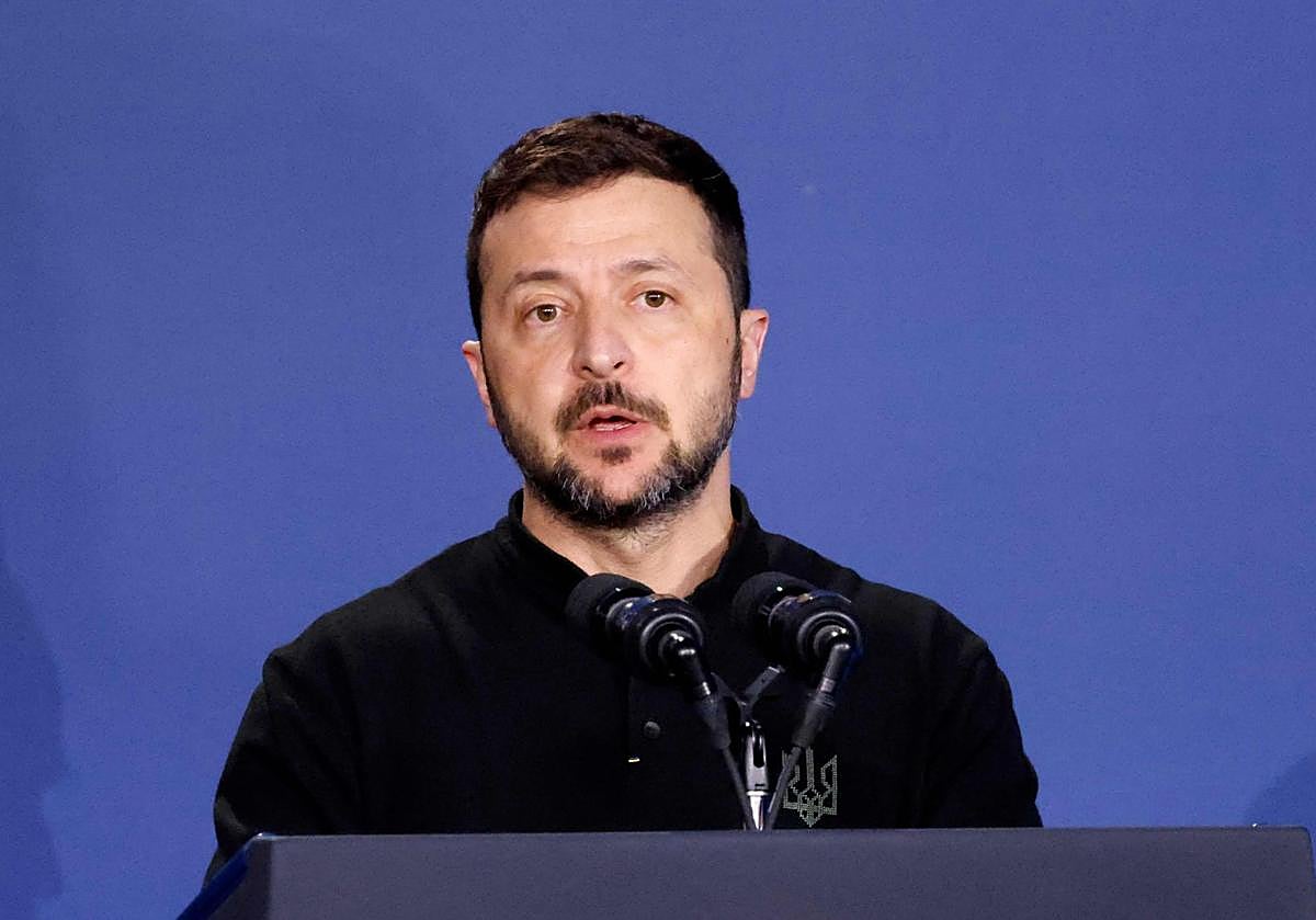 El presidente ucraniano, Volodímir Zelenski, en una imagen de archivo.