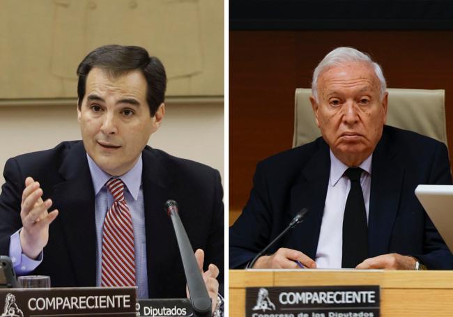 El exsecretario de Seguridad José Antonio Nieto y el ex ministro José Manuel García-Margallo.