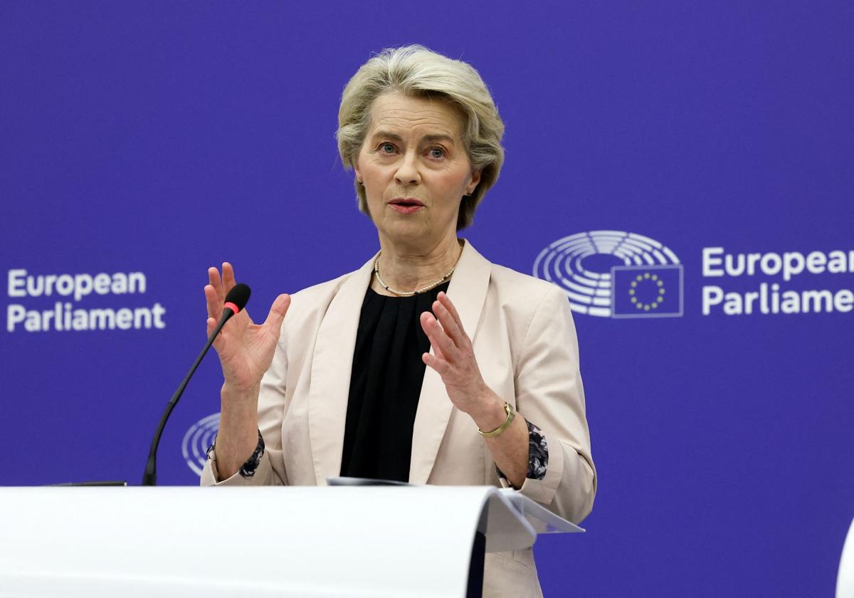 La presidenta de la Comisión Europea, Ursula von der Leyen.