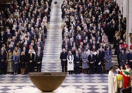 Ceremonia de reapertura de Notre Dame.