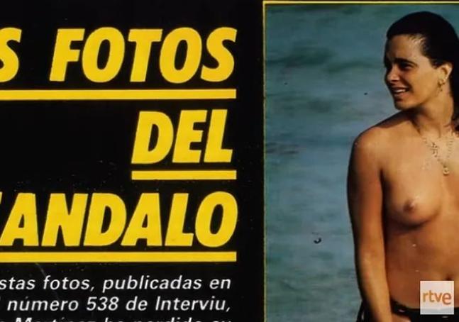 Las fotos del topless en 'Interviú' que provocaron su despido de TVE.