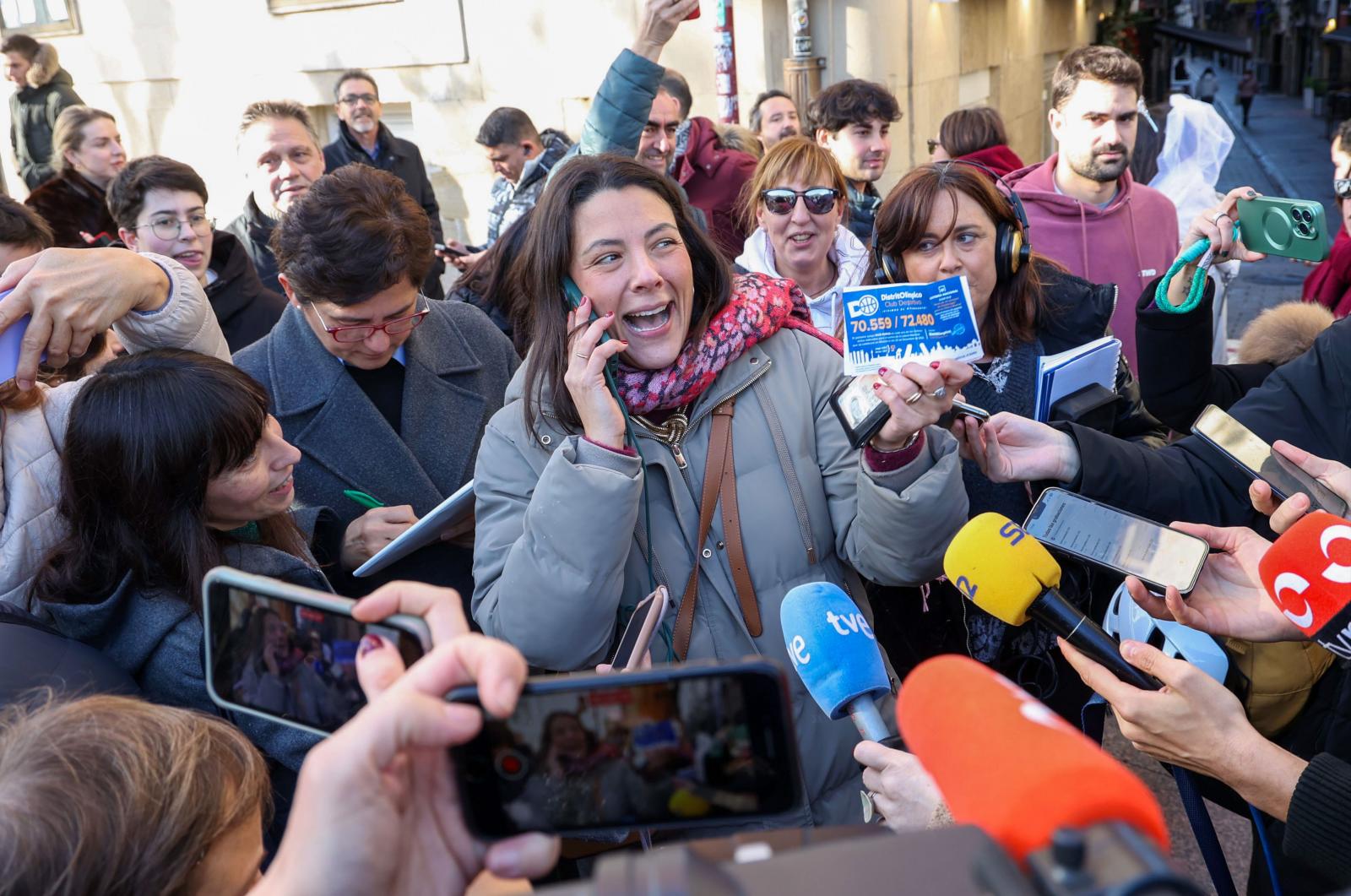 Una agraciada con una participación del Gordo de la Lotería de Navidad en Logroño