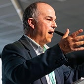 Jordi Turull, durante el último congreso de Junts.