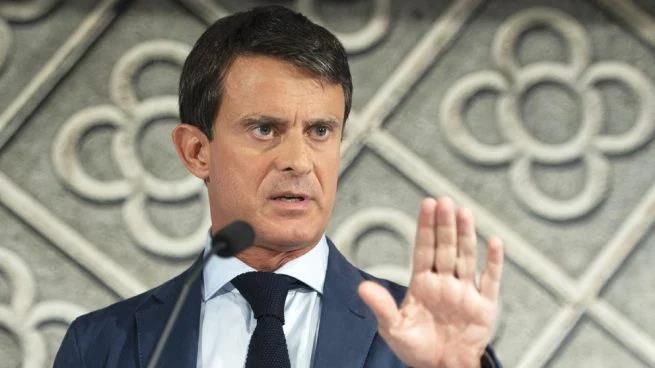 Manuel Valls, durante la campaña de las elecciones barcelonesas en 2019.