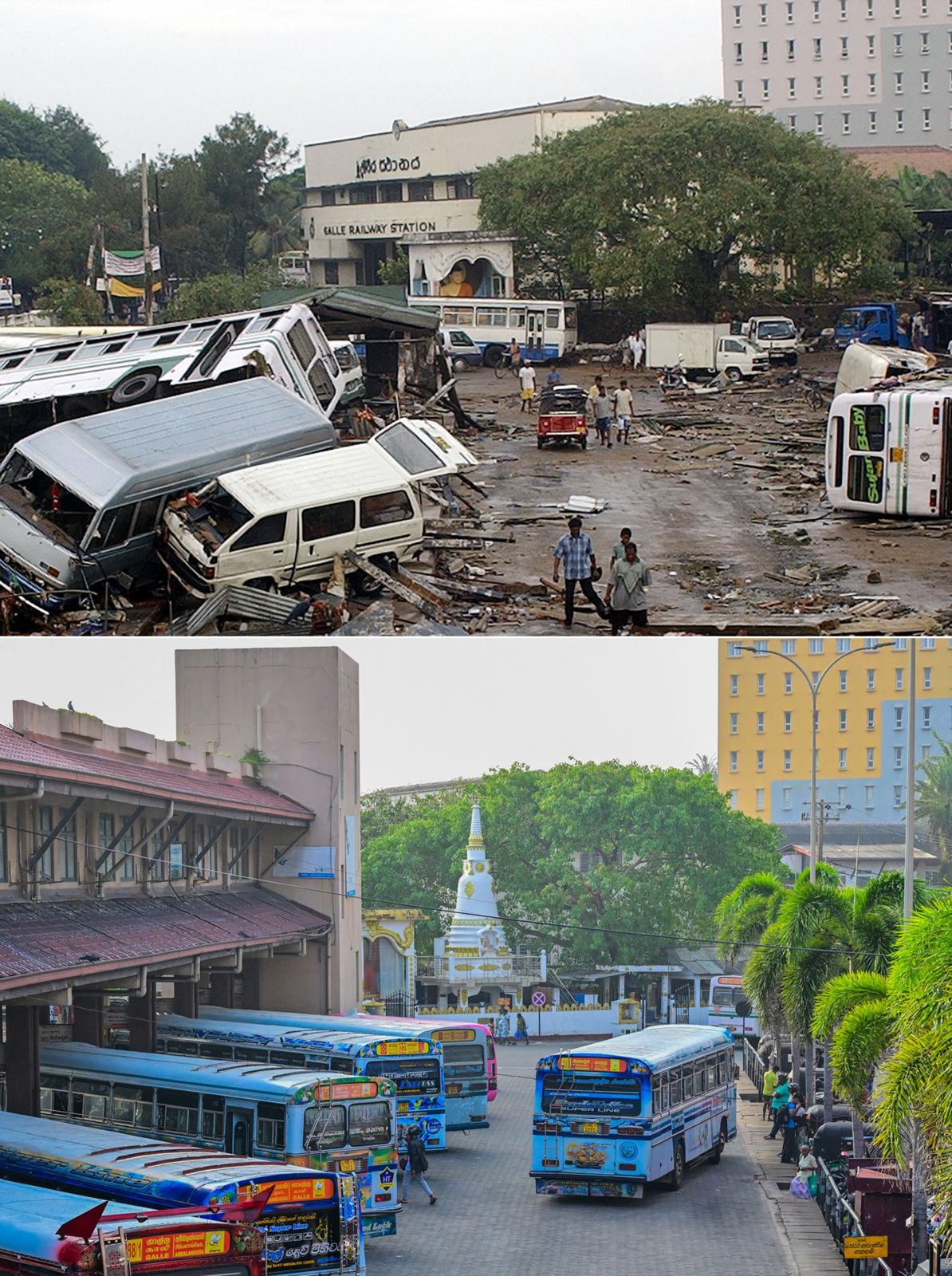 El antes y después en la isla indonesia de Sumatra tras el devastador tsunami de 2004