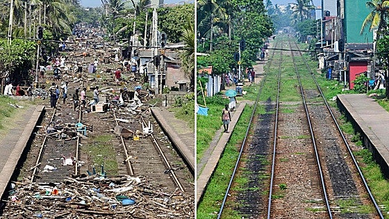 El antes y después en la isla indonesia de Sumatra tras el devastador tsunami de 2004