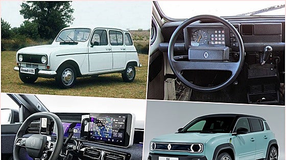 Renault 4 Latas Vs Renault 4 E-Tech eléctrico: del pasado al futuro de la automoción