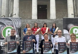 Presentación del campeonato elite femenino de cesta punta el pasado mes de octubre, organizado por la Federación Vasca.