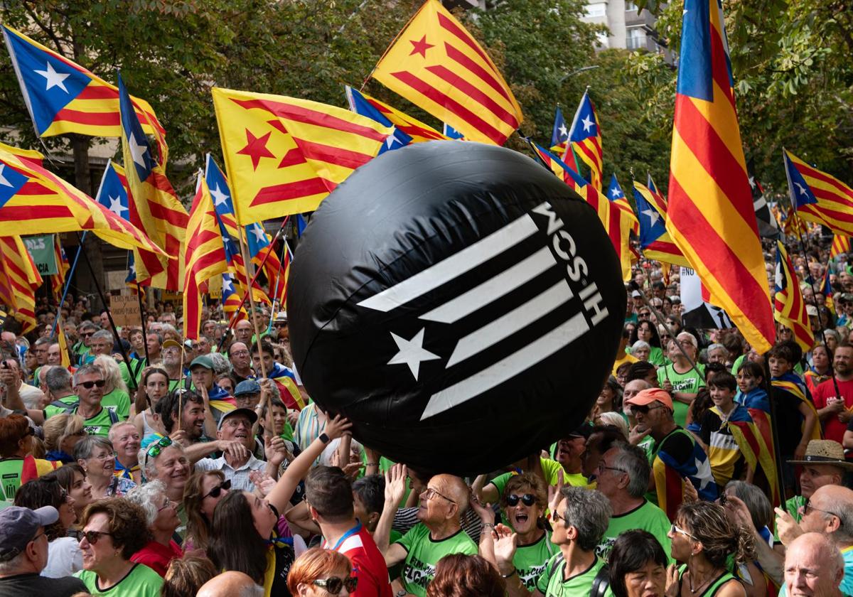 Manifestación de la ACN en Girona