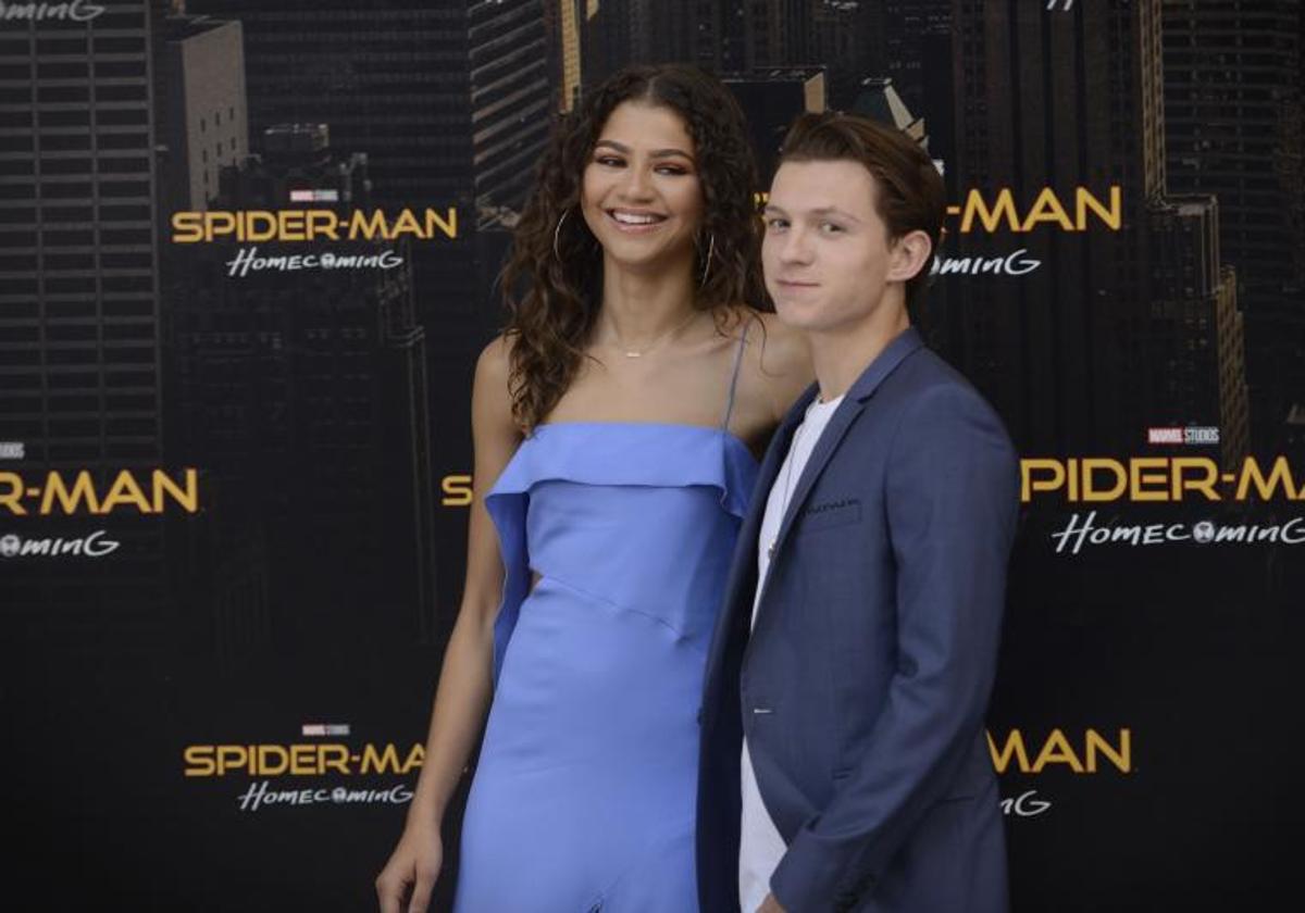 Zendaya y Tom Holland.