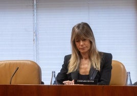 Begoña Gómez, durante una comparecencia.