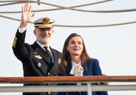 La princesa Leonor zarpa con el Elcano