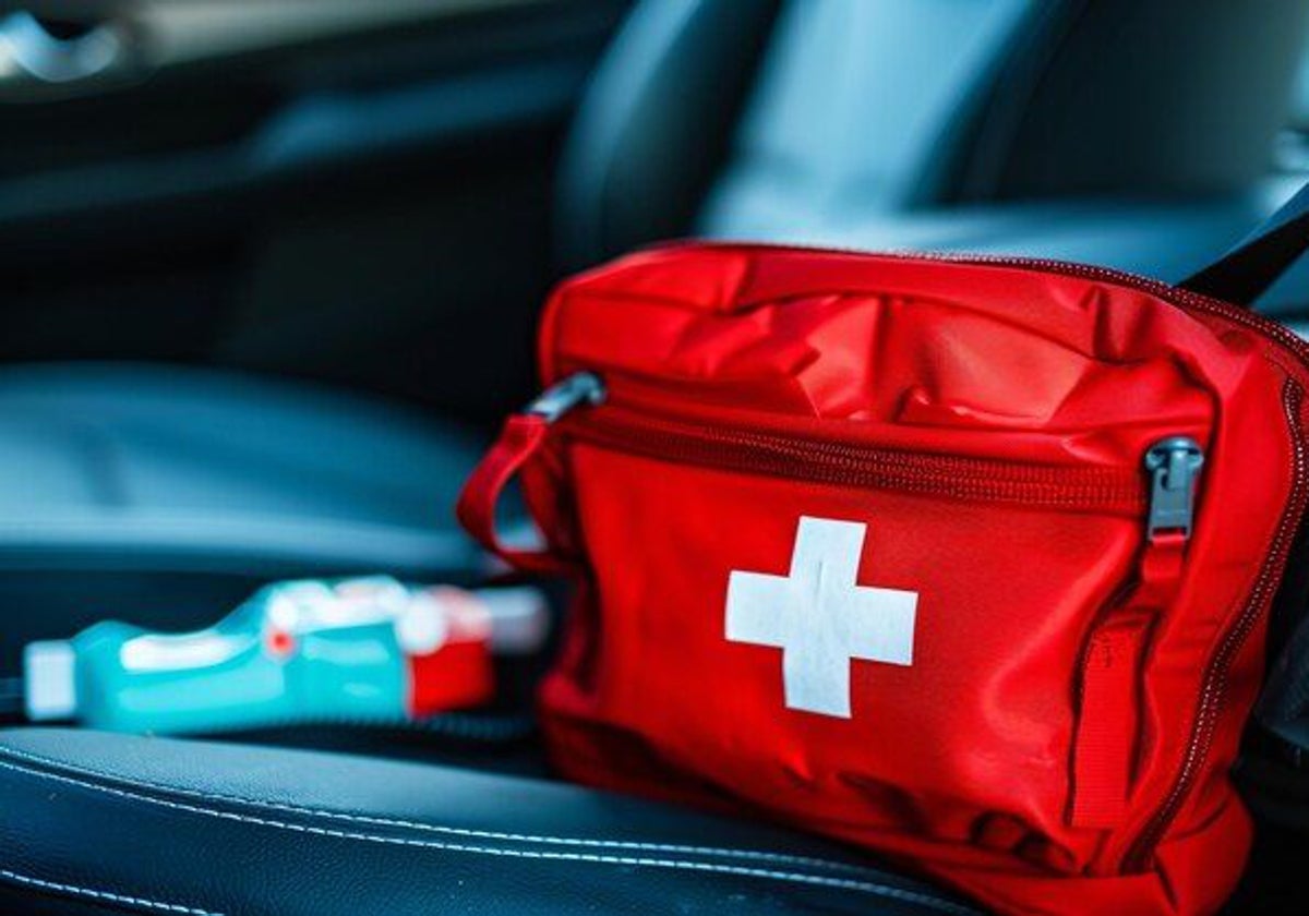 First aid kit in the car