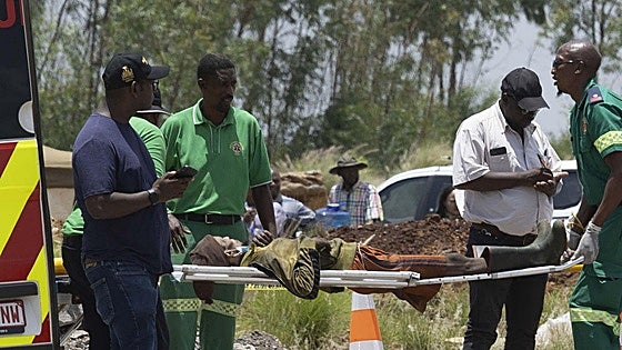 Recuperados 60 cadáveres en una mina de oro en el norte de Sudáfrica