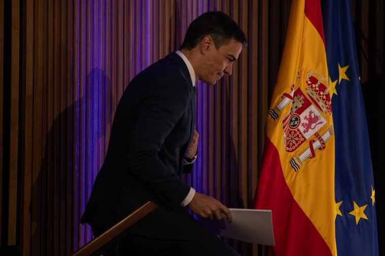 El presidente del Gobierno, Pedro Sánchez