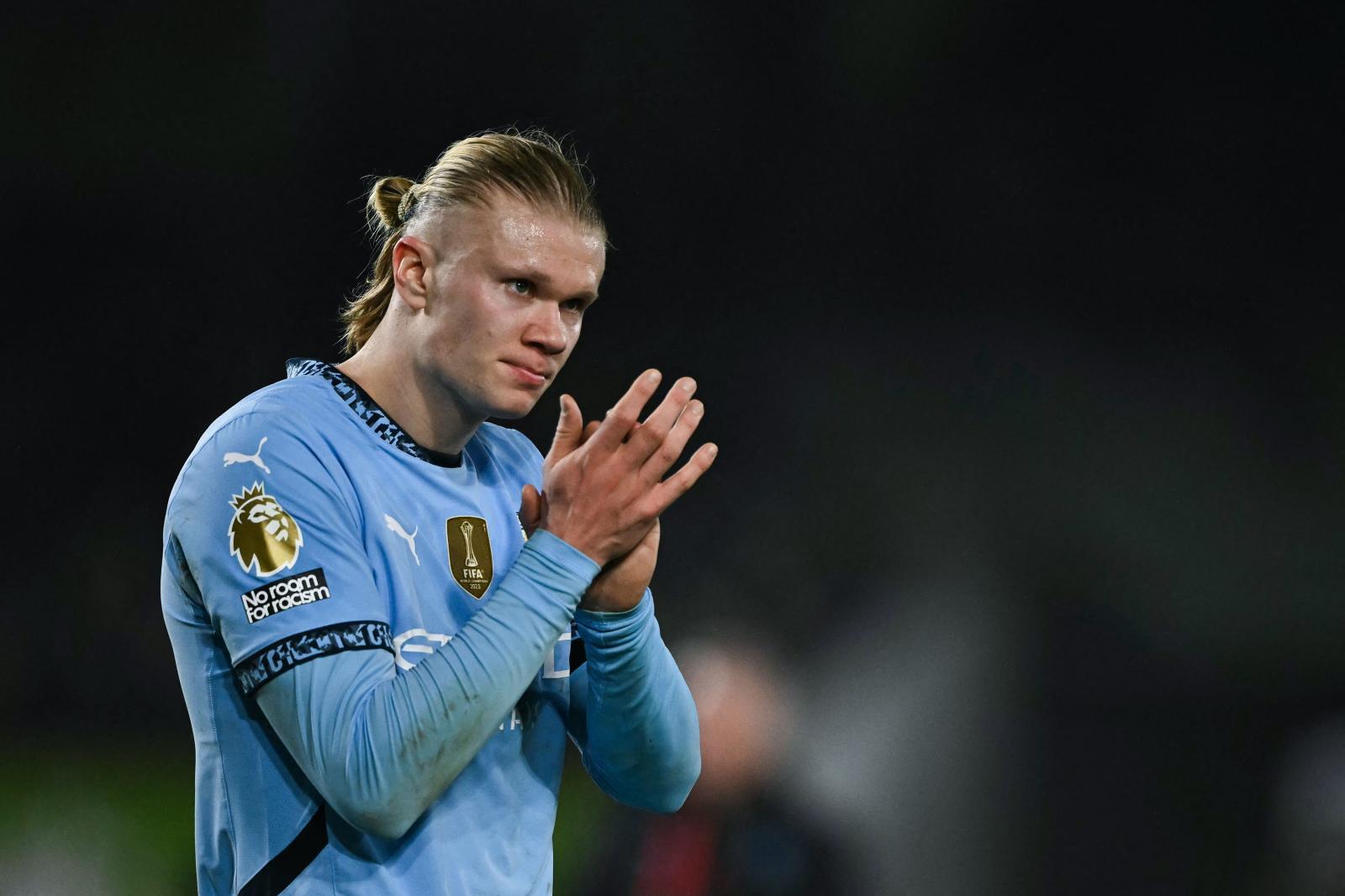 Erling Haaland, en un partido con el Manchester City