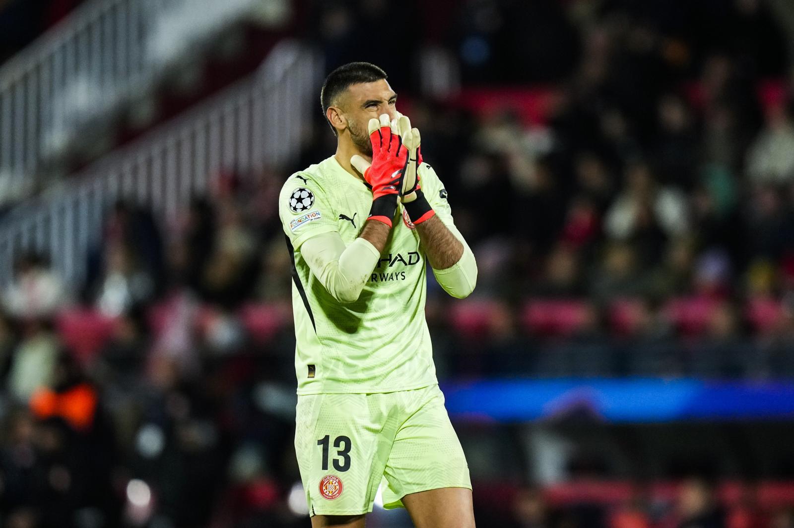 Paulo Gazzaniga, portero del Girona que debe ser clave para la gesta en Milán.