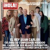 La felicidad del rey Juan Carlos rodeado de sus nietos