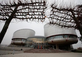 Imagen de archivo del exterior del Tribunal Europeo de Derechos Humanos.