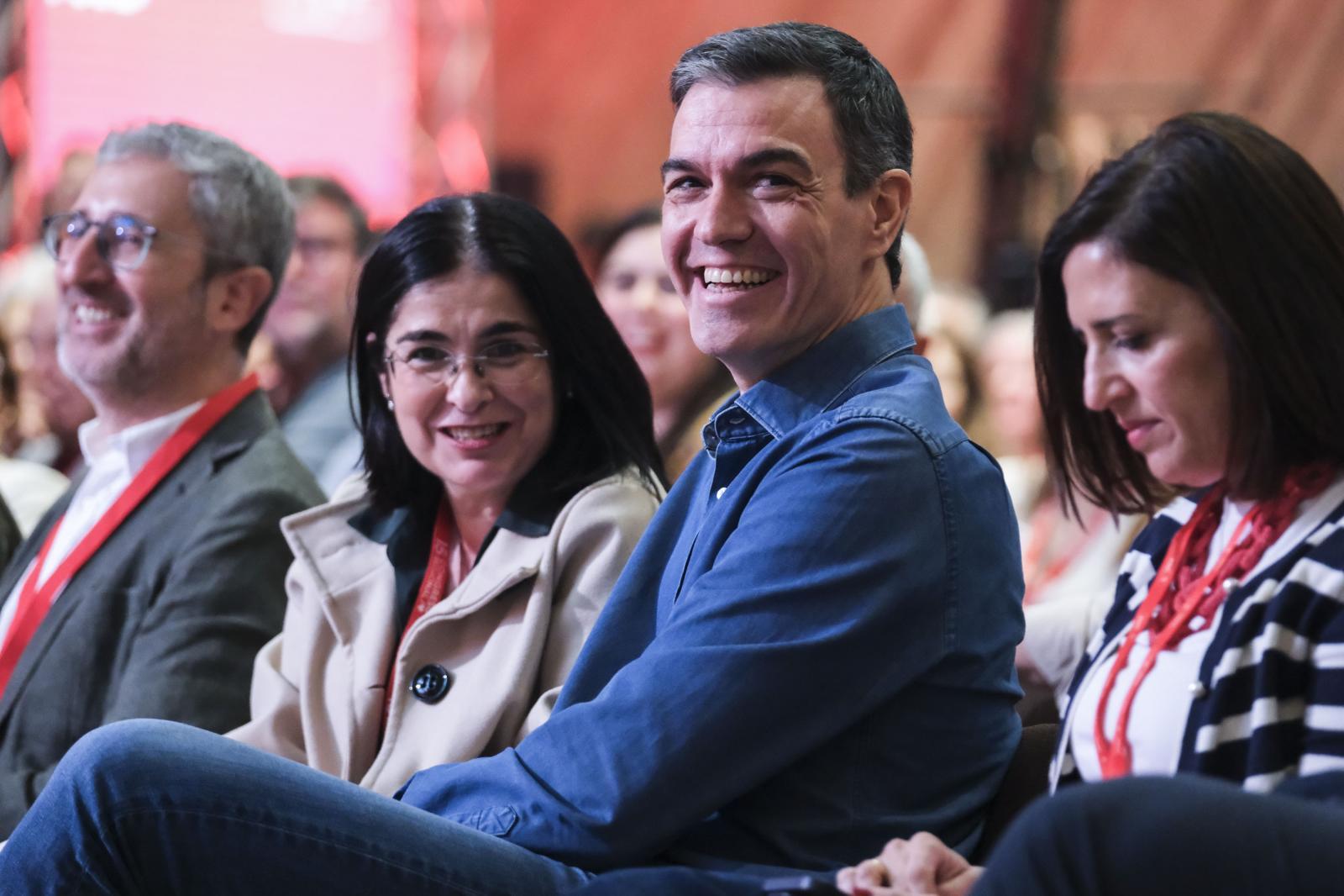 El presidente del Gobierno, Pedro Sánchez, en el 15º Congreso del PSOE de Canarias