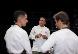 Oriol Castro, en el escenario de Madrid Fusión Alimentos de España.