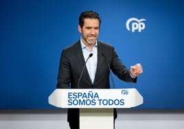 El portavoz del PP, Borja Sémper.