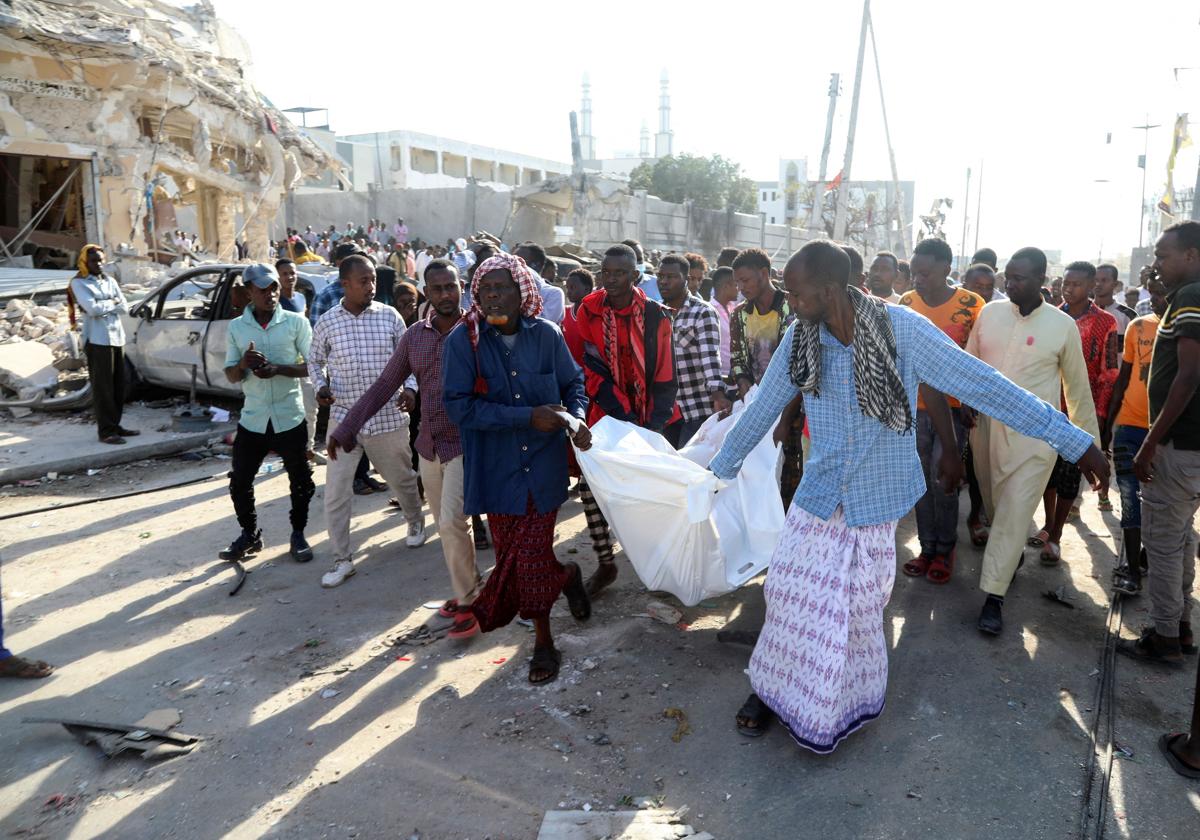 Imagen de un atentado islamista en la capital de Somalia.