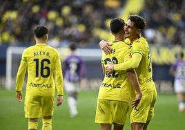 El Villarreal se afianza en Europa con una 'manita' y hunde más al Valladolid