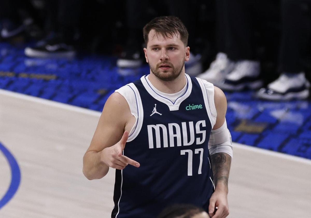 Luka Doncic, durante un partido con los Dallas Mavericks.