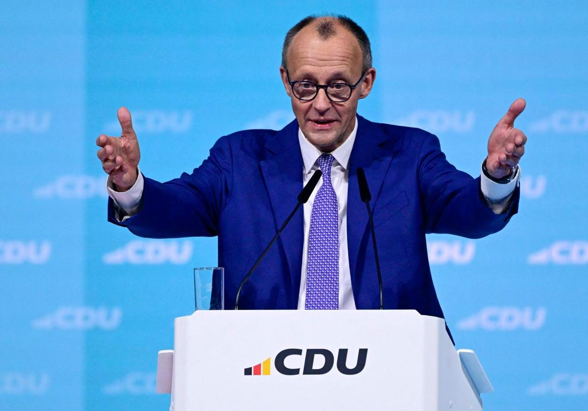 Friedrich Merz, presidente de la opositora Unión Cristianodemócrata (CDU) y candidato a canciller alemán.