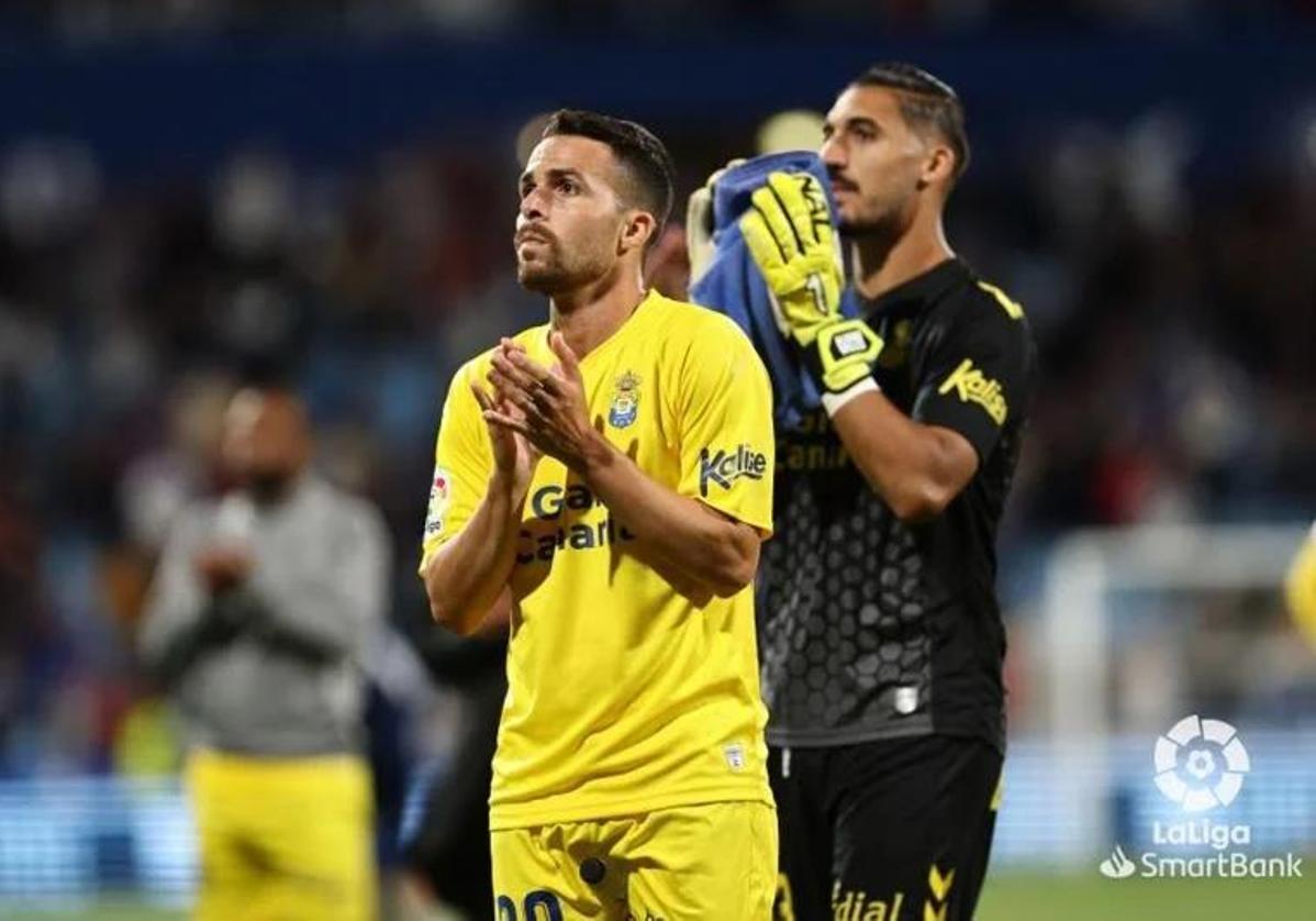 Kirian Rodríguez, tras un partido con la UD Las Palmas.