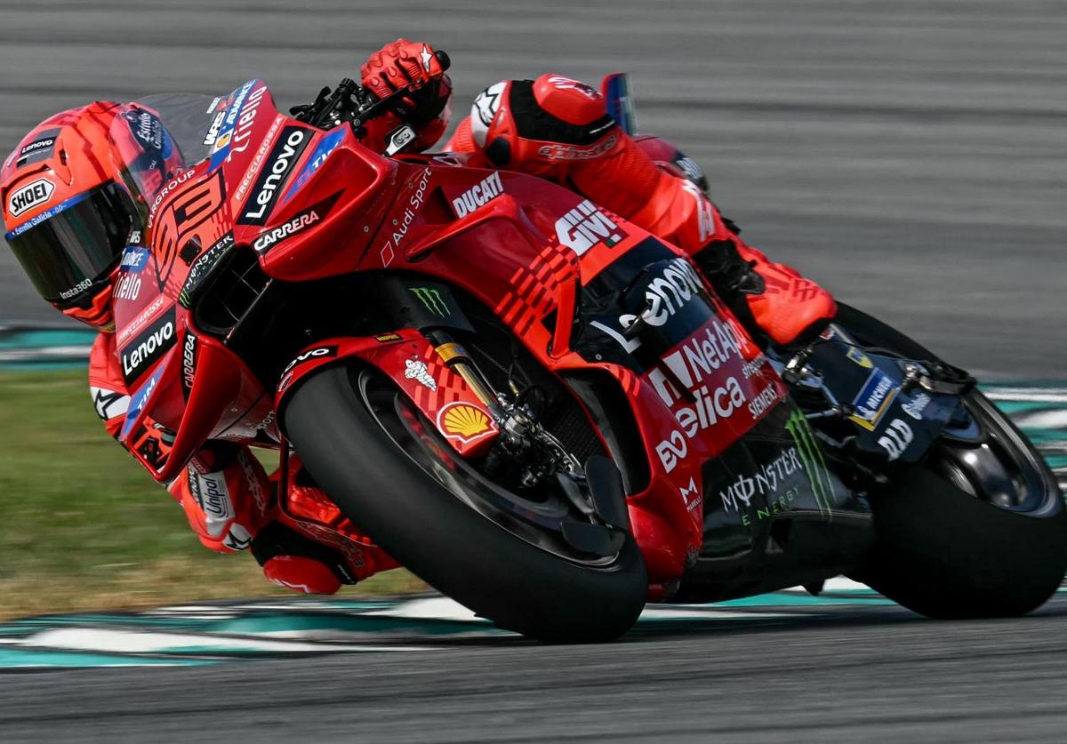 Marc Márquez, en la segunda jornada de entrenamientos de Malasia