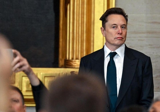 Elon Musk, en la toma de posesión de Donald Trump en enero.