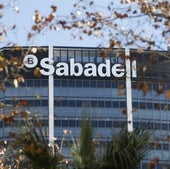 Vista de la sede del Banco Sabadell en la Diagonal de Barcelona.