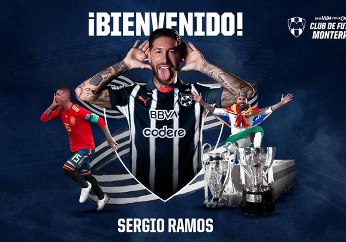 Sergio Ramos ficha por Rayados de Monterrey