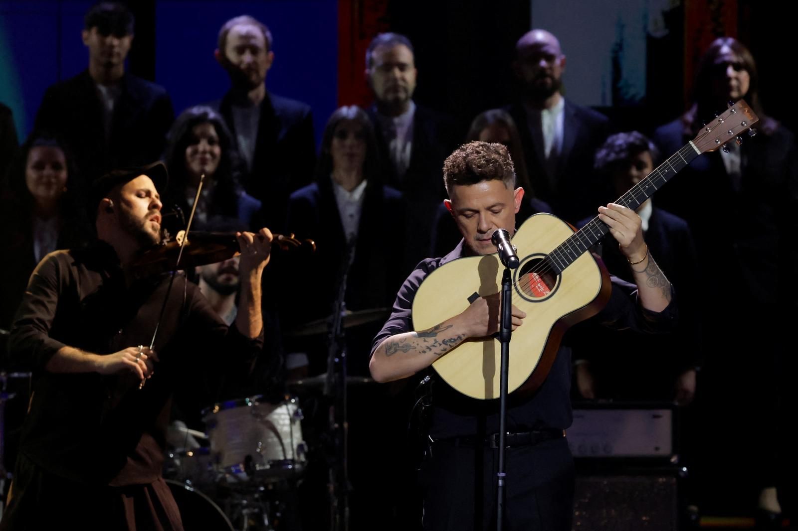 Alejandro Sanz ha sido el protagonista de la segunda actuación de la noche.