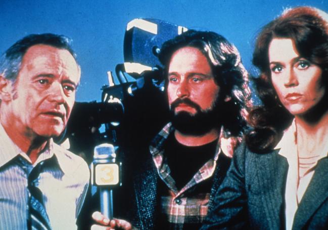 Jack Lemmon, Michael Douglas y Jane Fonda en 'El síndrome de China'.