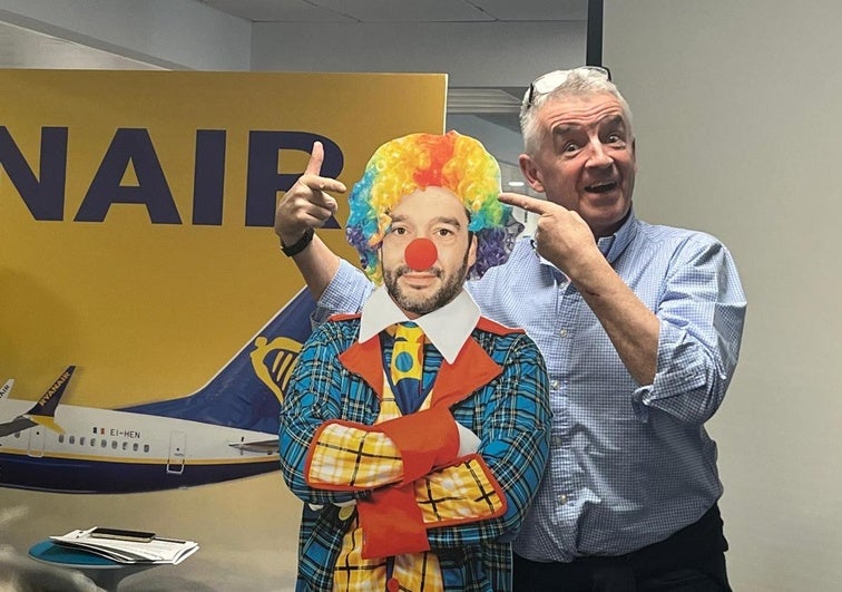 El CEO de Ryanair, Michael O'Leary, durante la rueda de prensa.