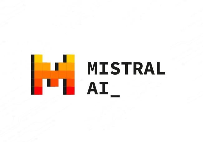 Logo de la empresa Mistral, propietaria de Le Chat