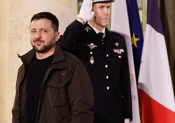 Volodímir Zelenski en París.